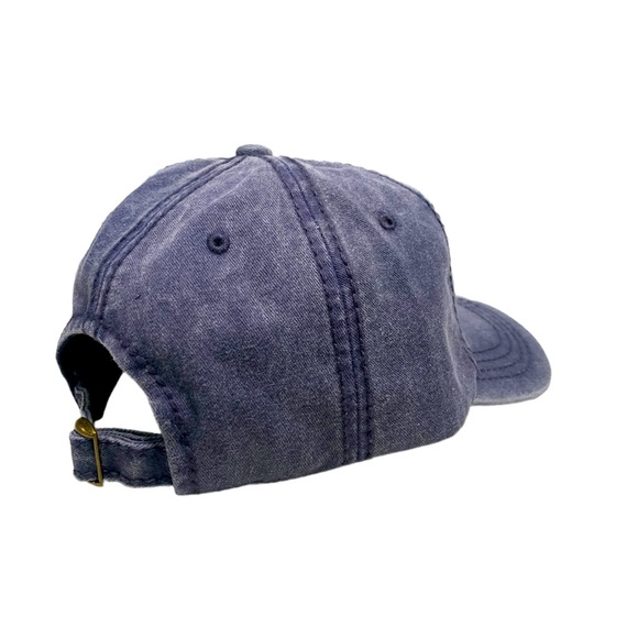 Navy Pigment Dyed - frenchie dog embroidered baseball adjustable dad cap - Picture 4 of 4